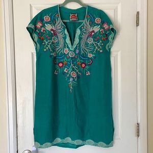 Johnny Was linen tunic dress